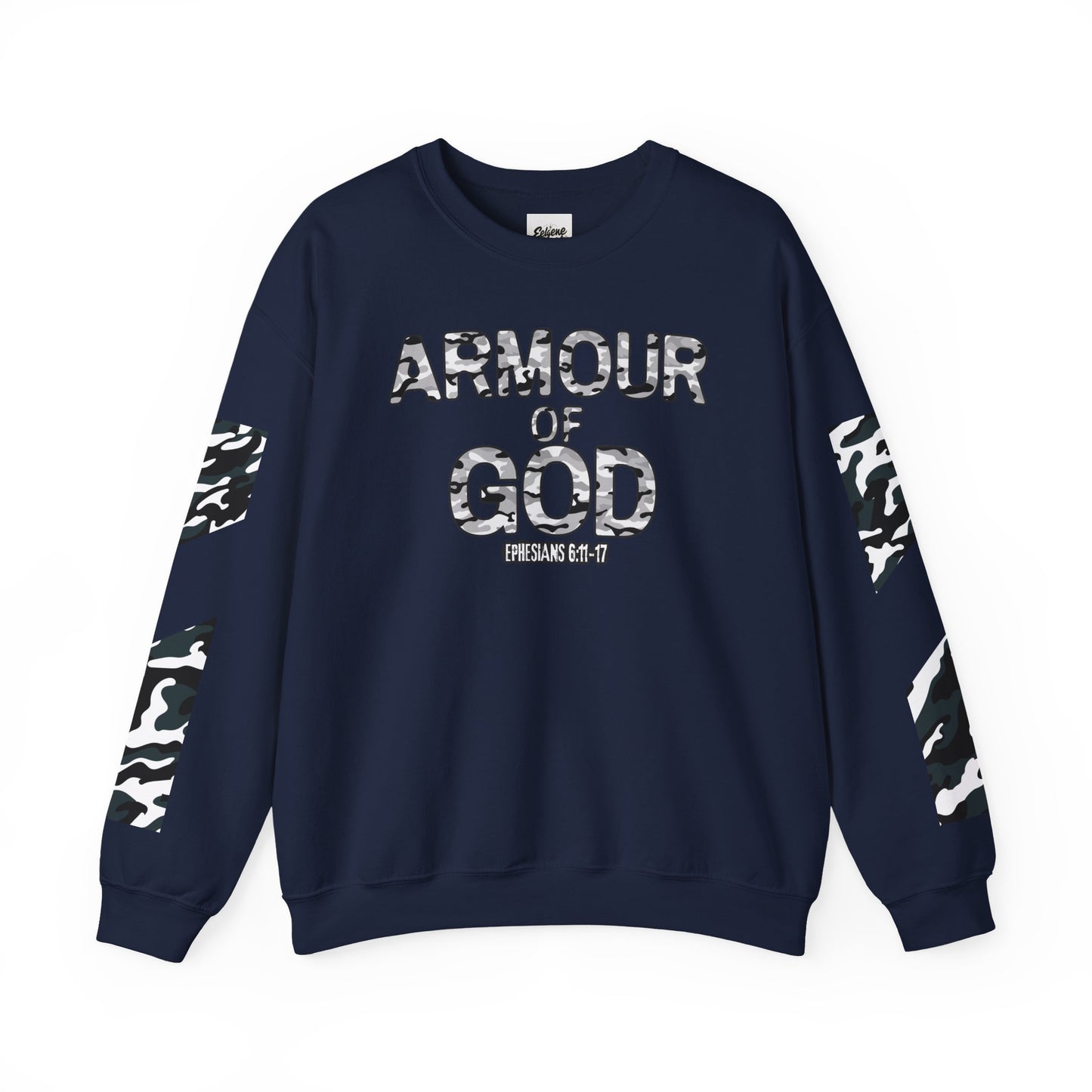 Armour of God Sweatshirt — Ephesians 6:11-17 Faith Crewneck