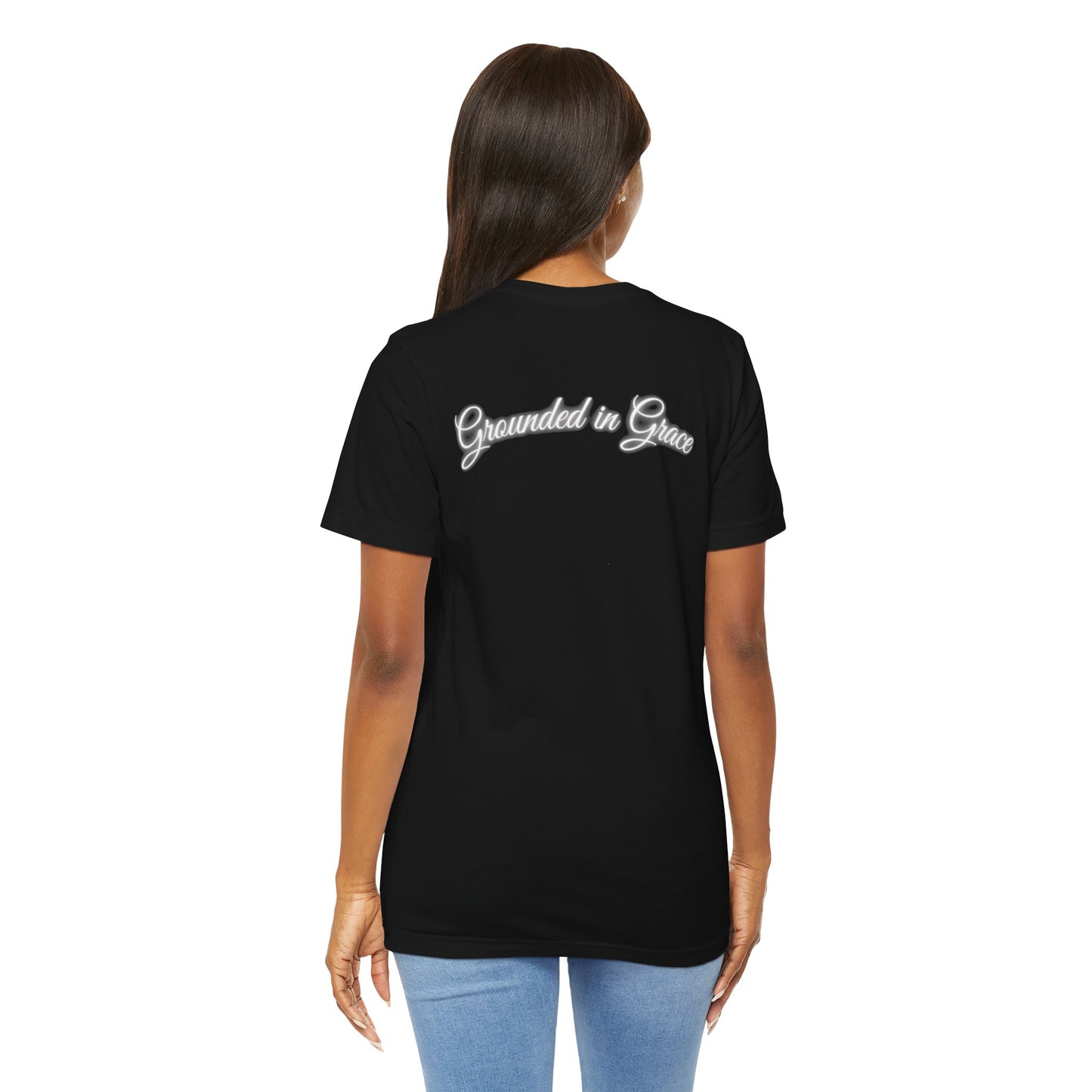 Unisex Tee - Unshaken in God's Presence Inspired by Psalms 16:8 - Women
