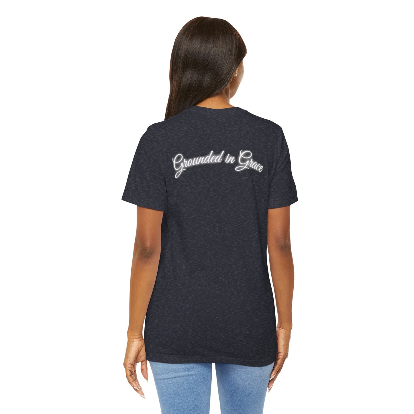 Unisex Tee - Unshaken in God's Presence Inspired by Psalms 16:8 - Women