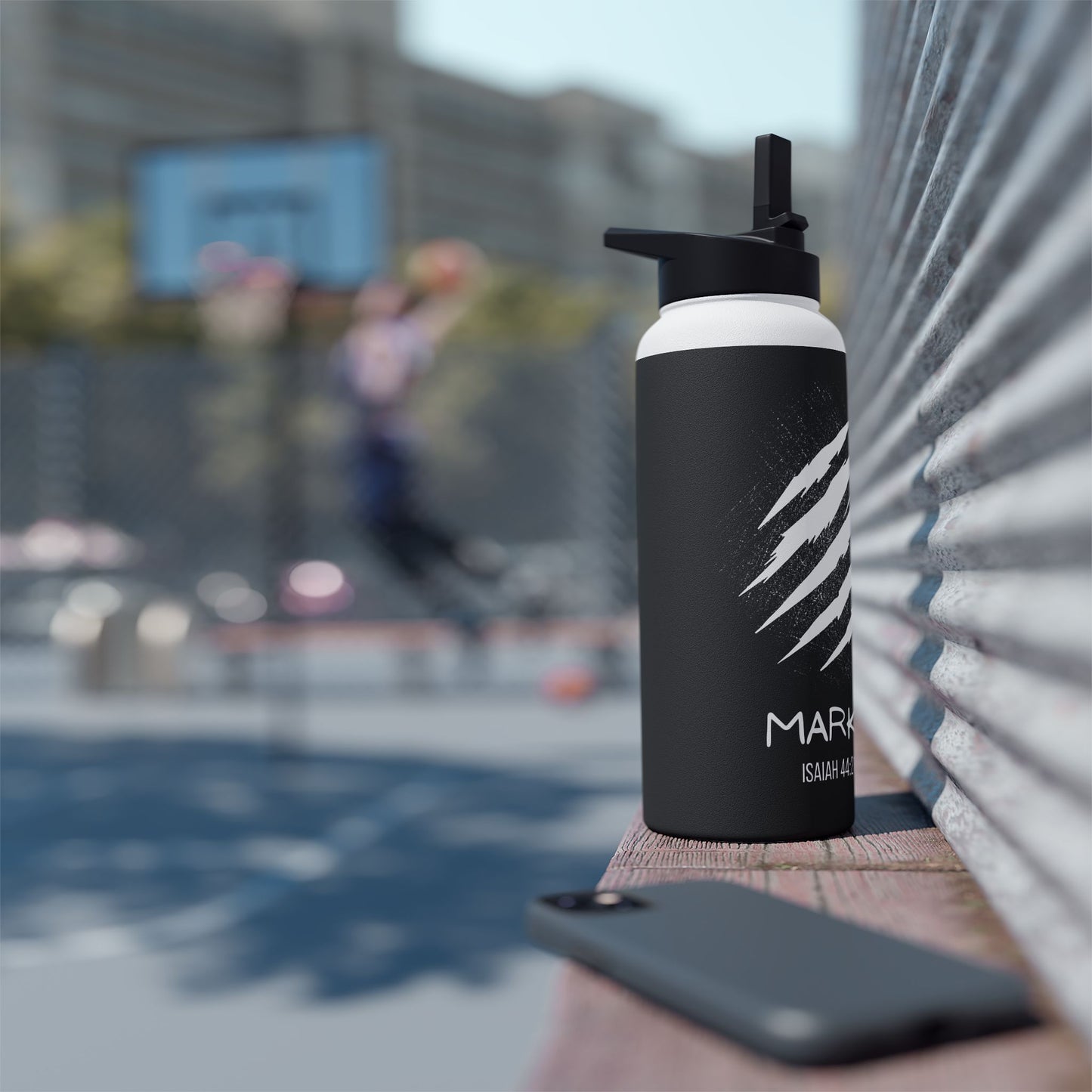 Water Bottle - Isaiah 44: 21-22 Inspired Design