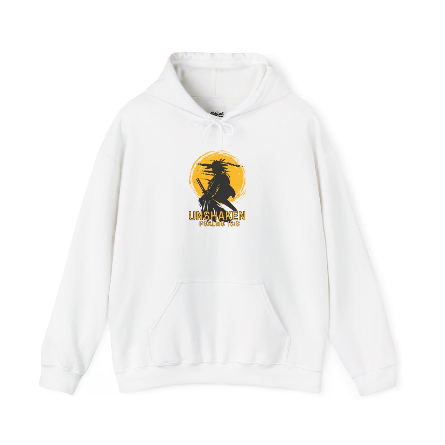 Unshaken Hoodie — Psalm 16:8 Faith Sweatshirt