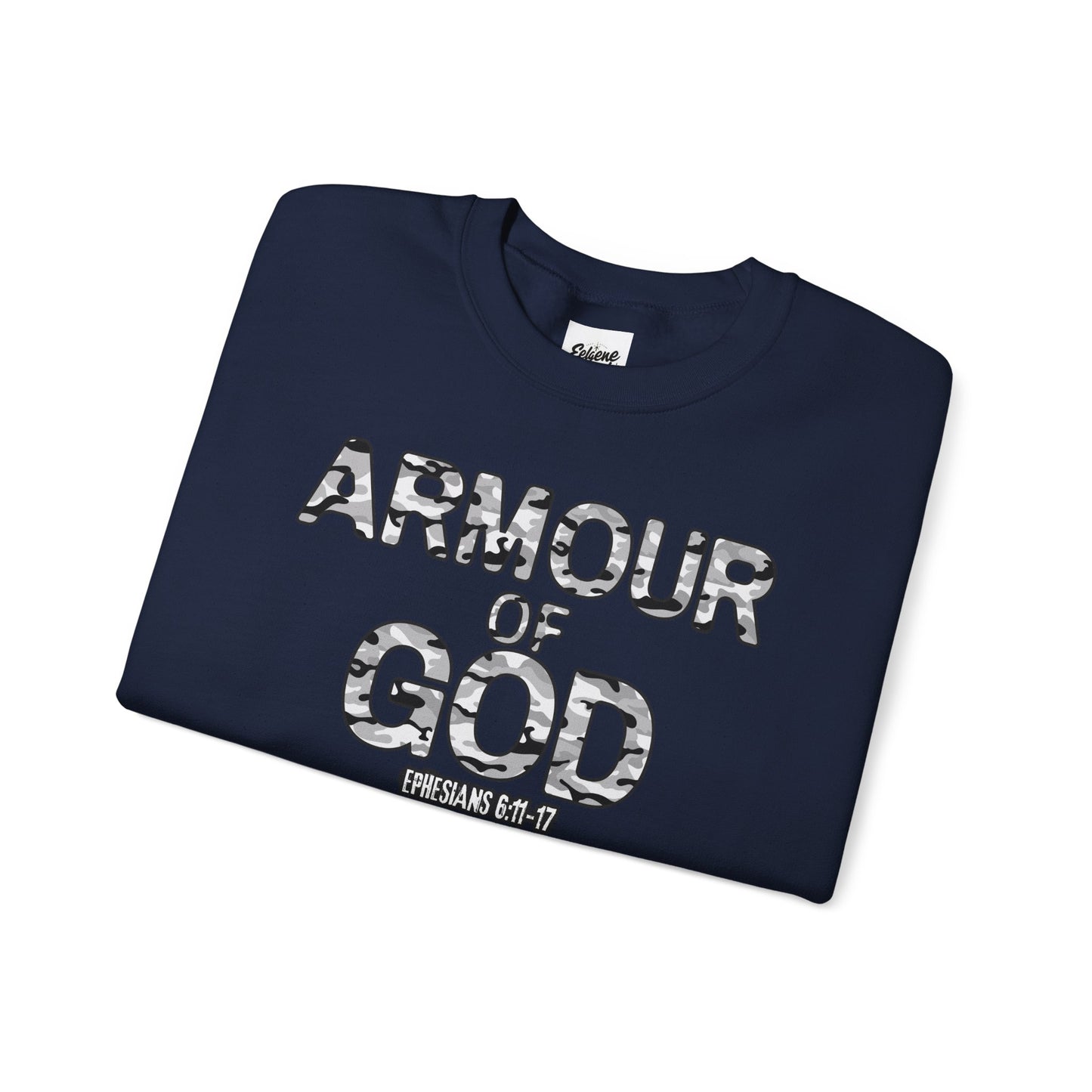 Armour of God Sweatshirt — Ephesians 6:11-17 Faith Crewneck
