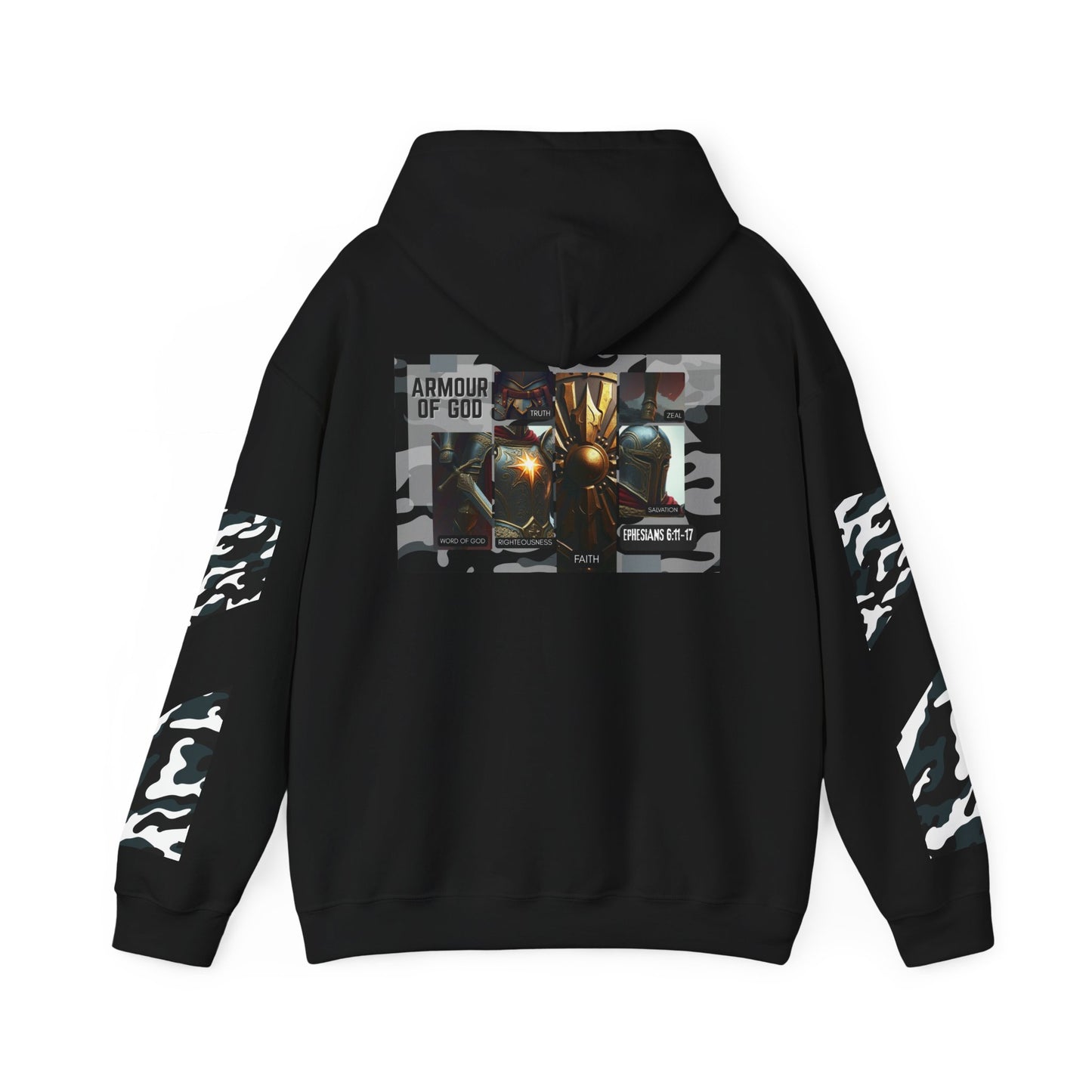 Armour of God Hoodie — Ephesians 6:11-17 Spiritual Warfare Sweatshirt