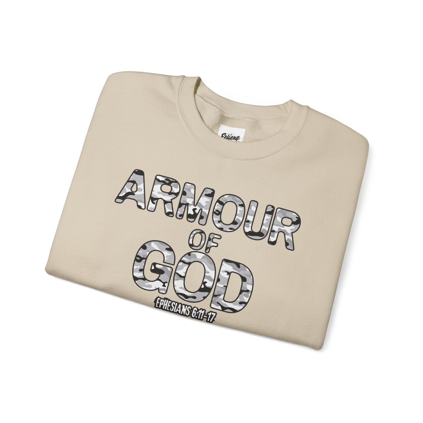Armour of God Sweatshirt — Ephesians 6:11-17 Faith Crewneck