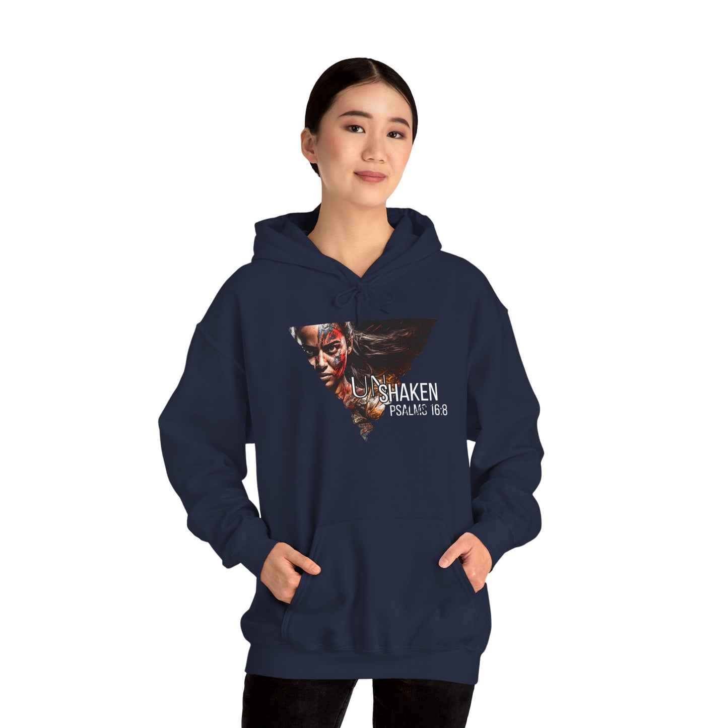 Unshaken Psalms 16:8 Hoodie — Women's Faith Sweatshirt