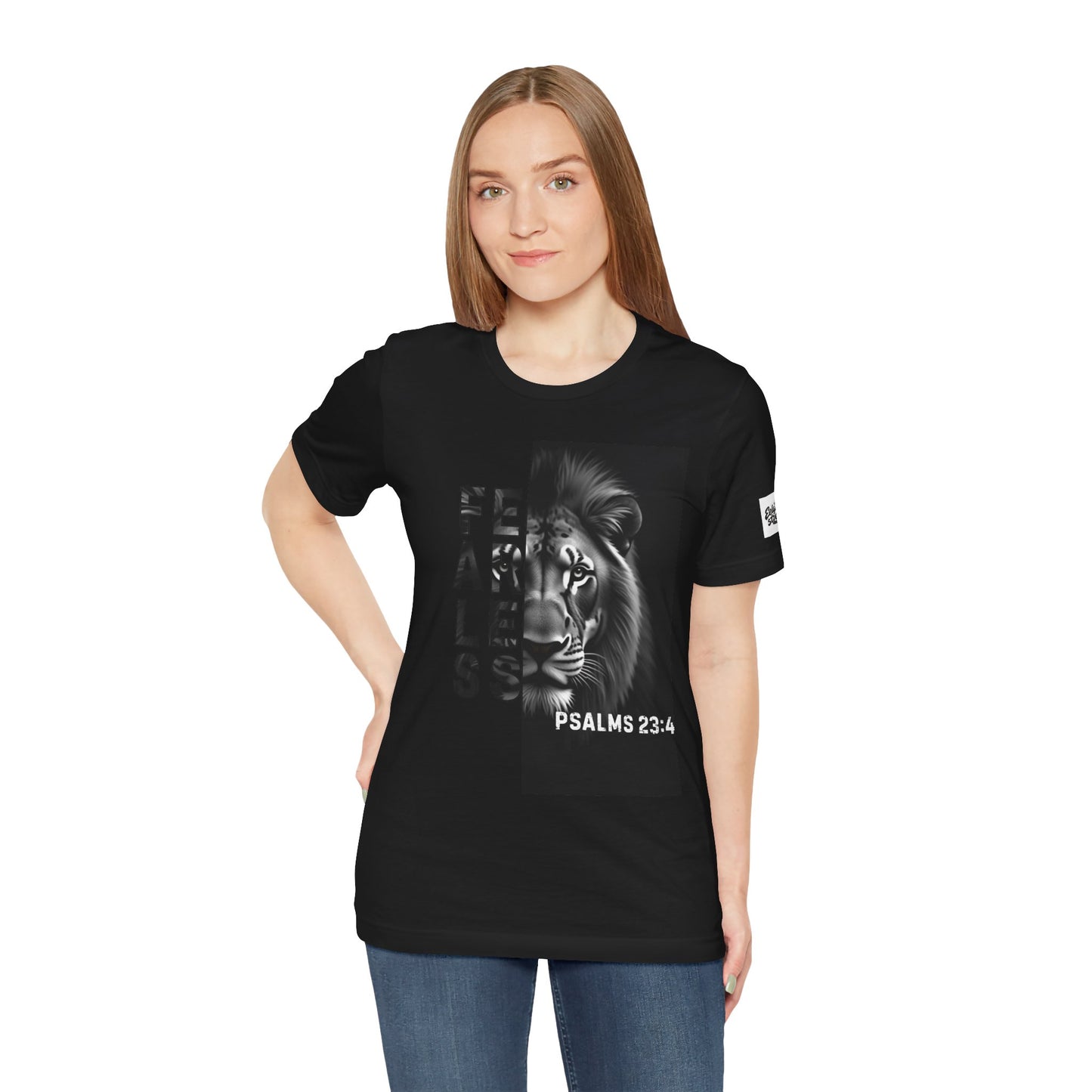 Fearless Unisex T-Shirt with Psalm 23:4 Design