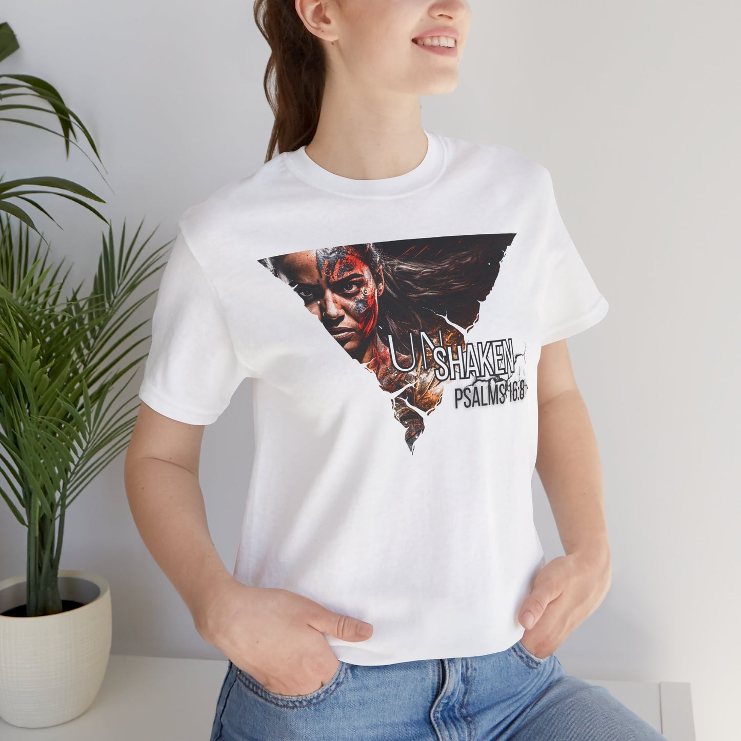 Unshaken Psalms 16:8 Tee — Women's Inspirational Faith T‑Shirt