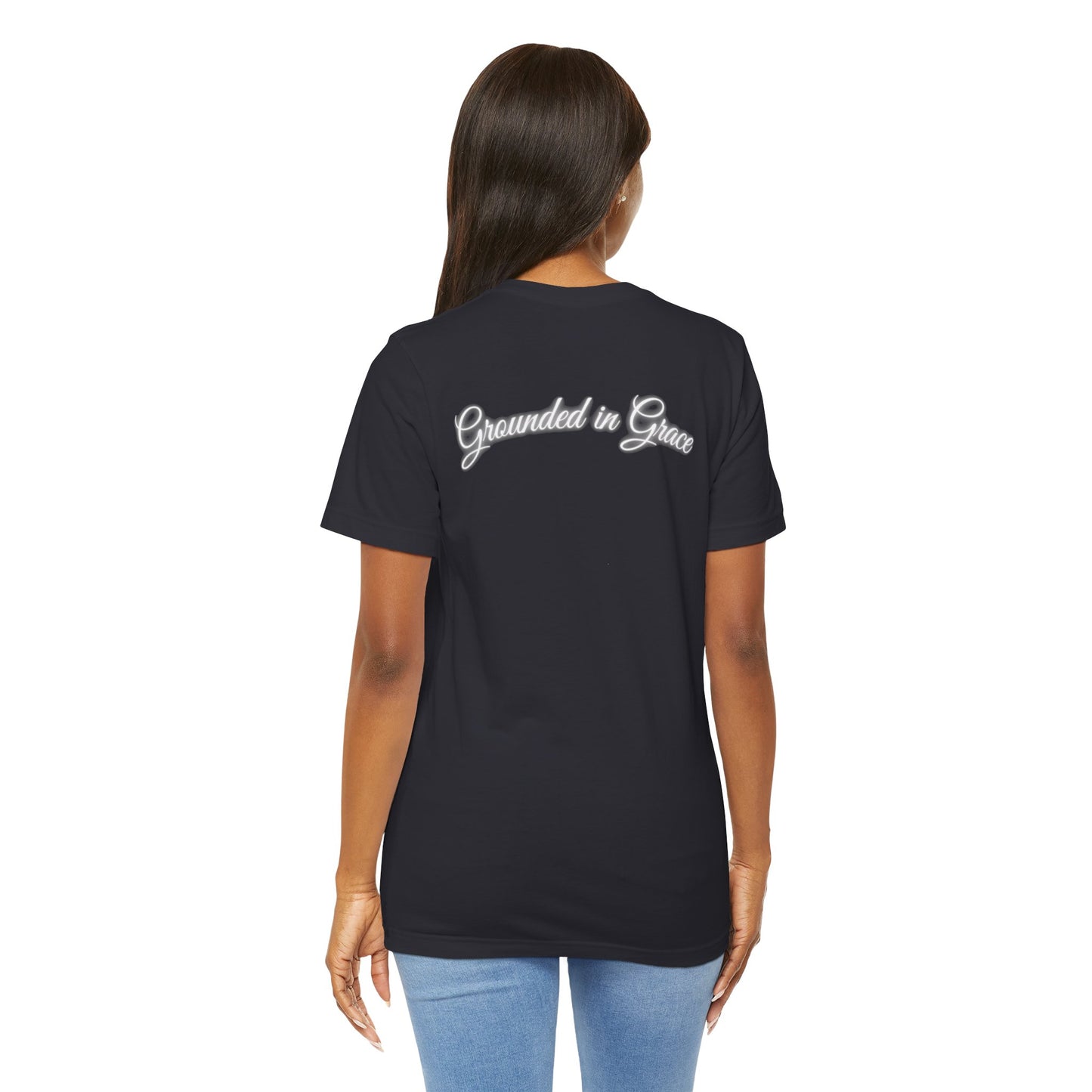 Unisex Tee - Unshaken in God's Presence Inspired by Psalms 16:8 - Women
