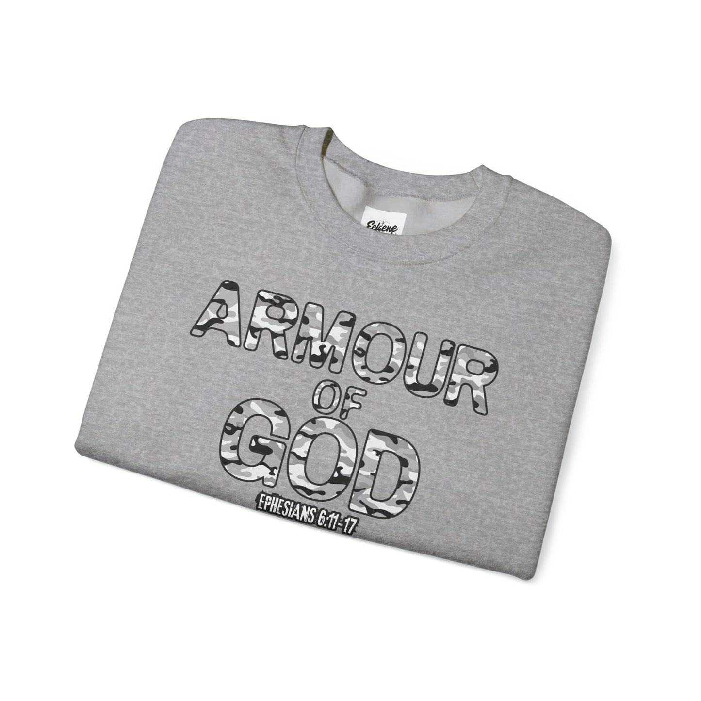 Armour of God Sweatshirt — Ephesians 6:11-17 Faith Crewneck