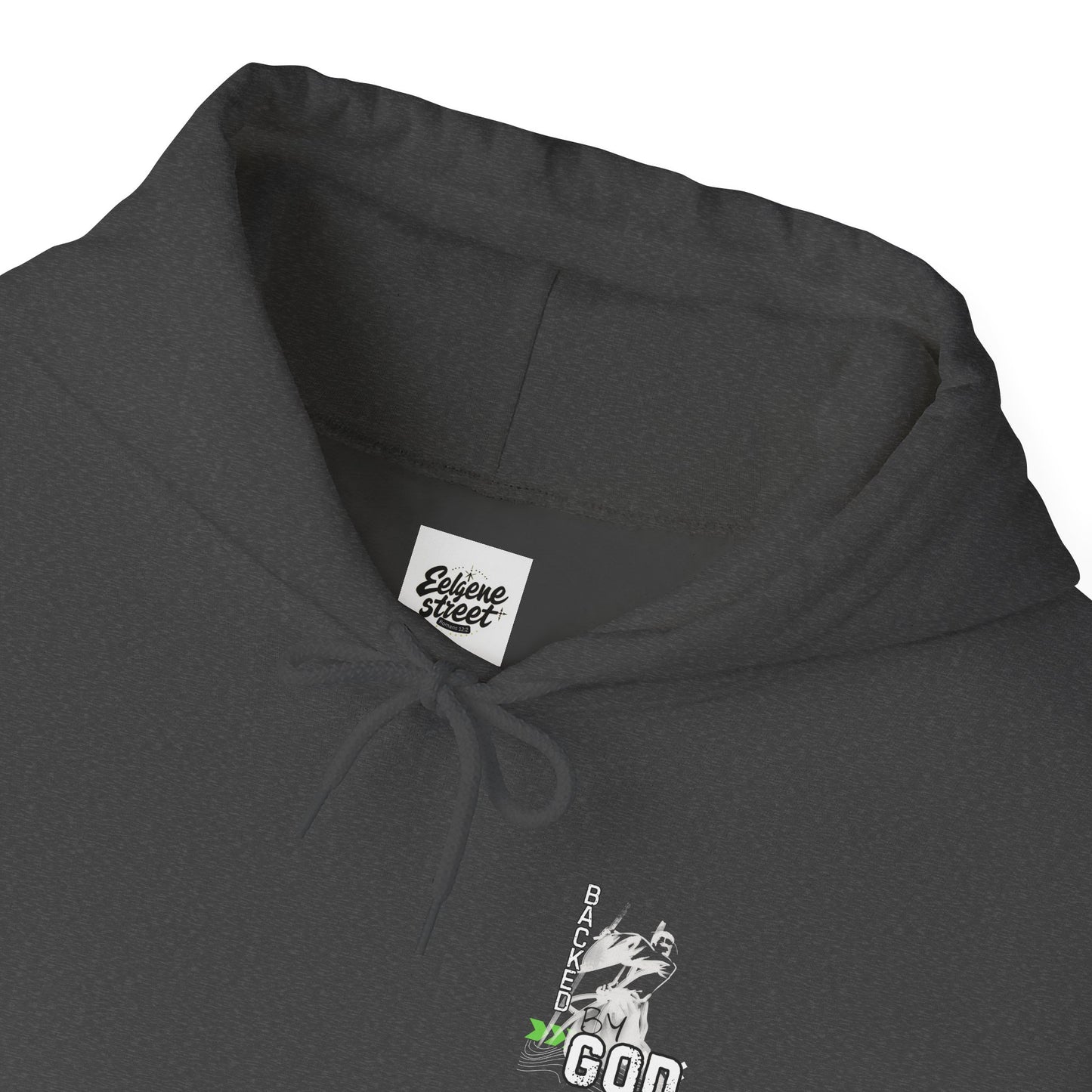 Backed By God Hoodie — Psalm 56:9-11 Faith Sweatshirt