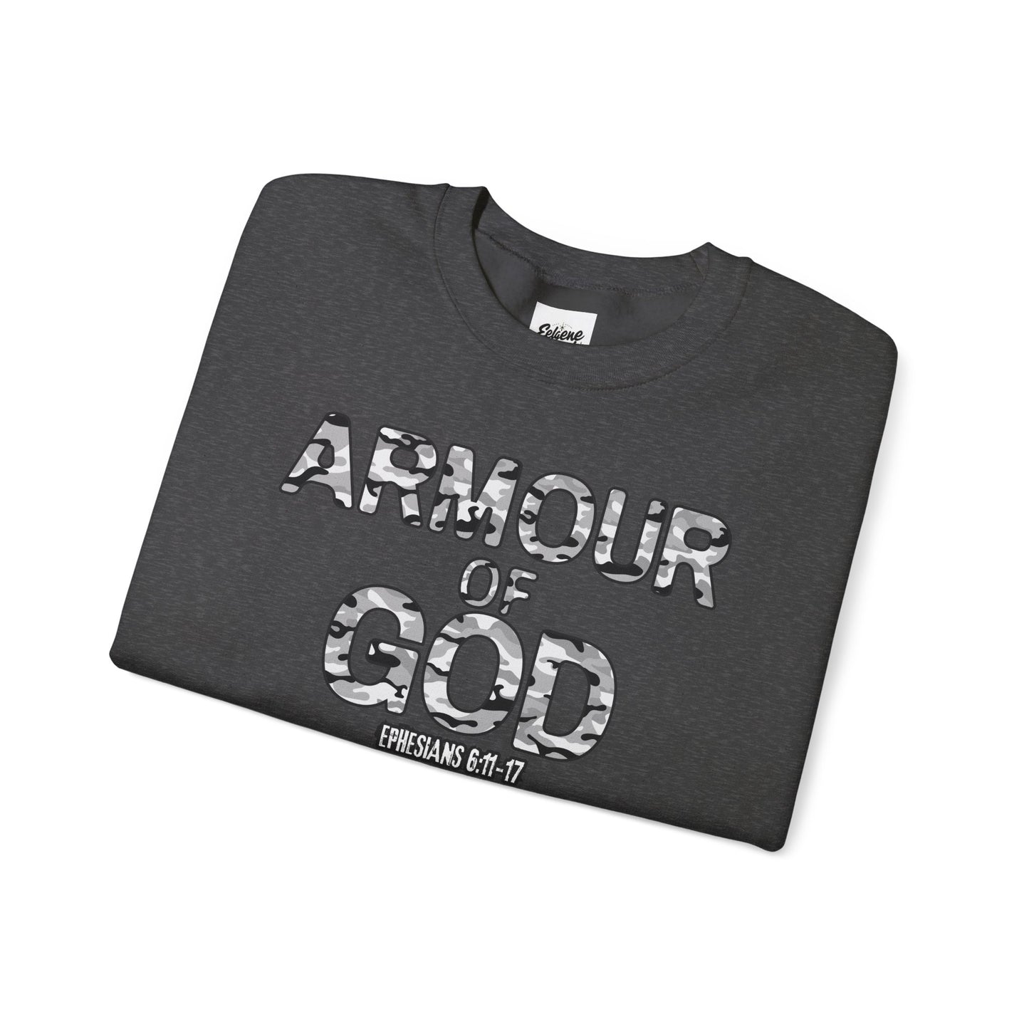 Armour of God Sweatshirt — Ephesians 6:11-17 Faith Crewneck