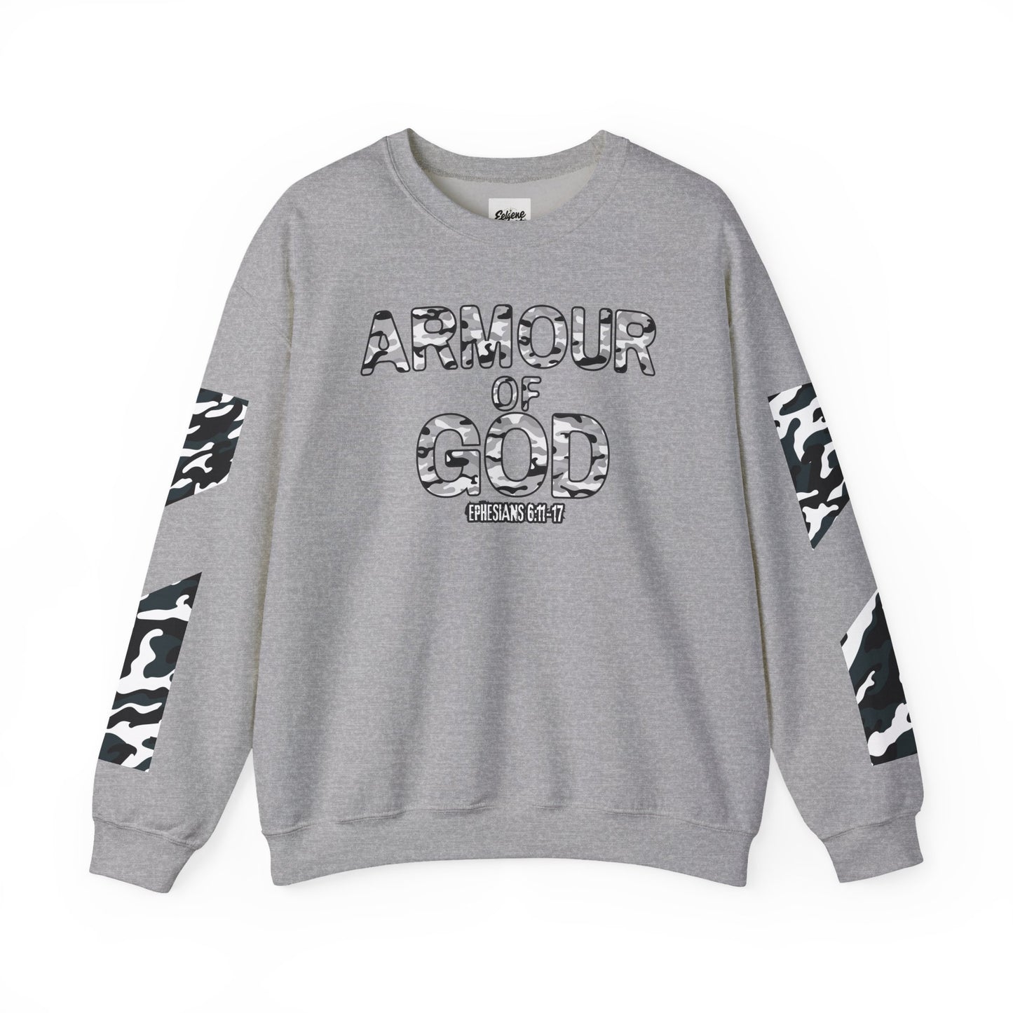 Armour of God Sweatshirt — Ephesians 6:11-17 Faith Crewneck