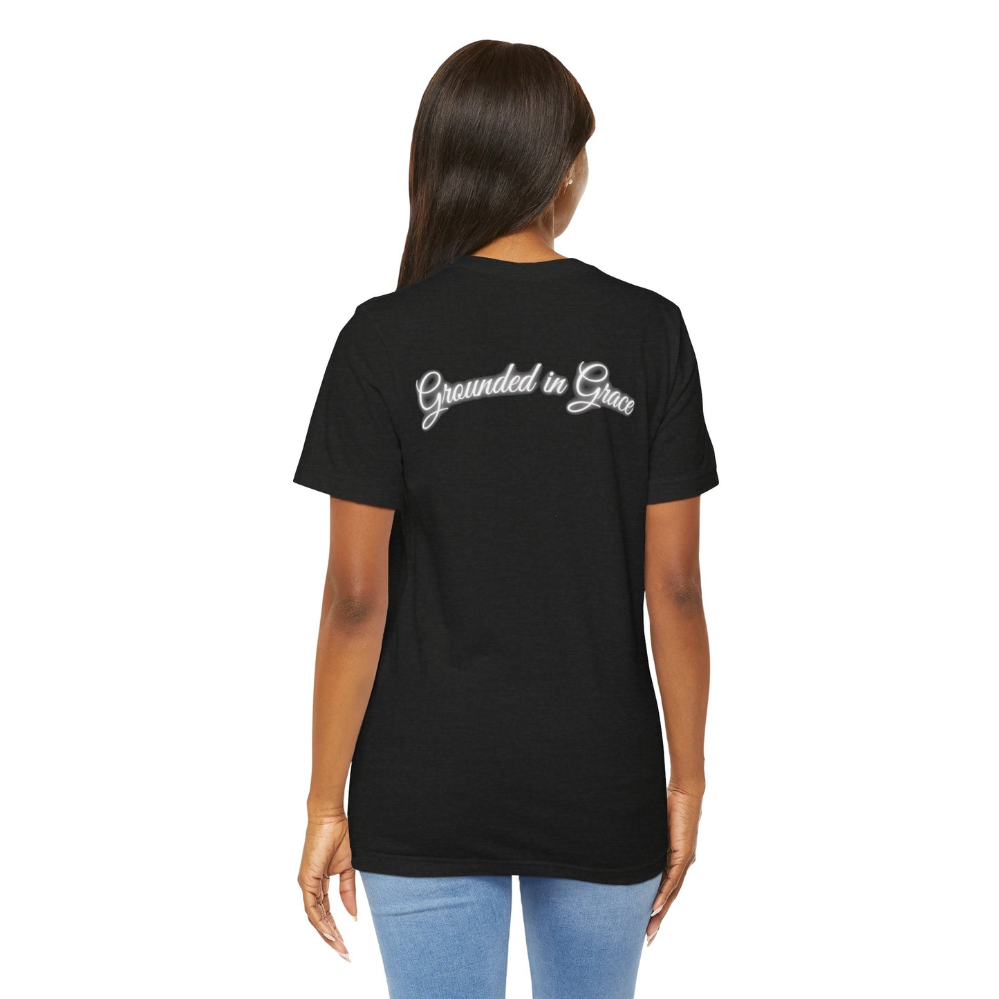 Unisex Tee - Unshaken in God's Presence Inspired by Psalms 16:8 - Women