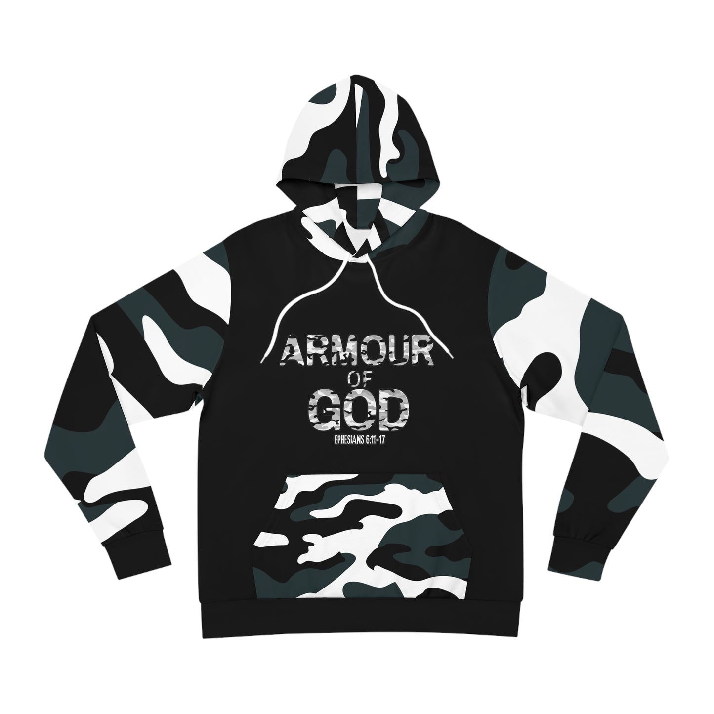 Armour of God Hoodie — Ephesians 6:11-17 Spiritual Protection Back Print