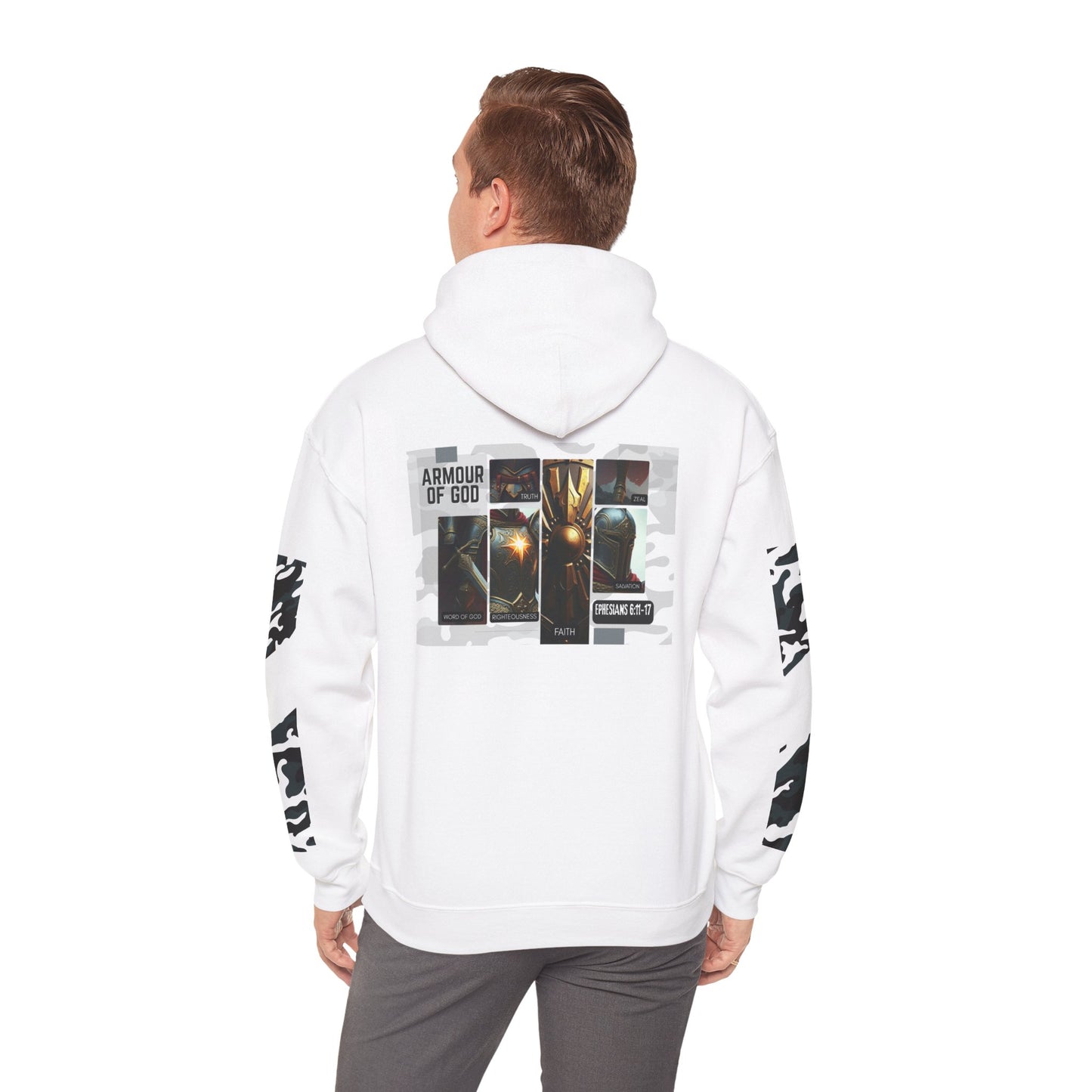 Armour of God Hoodie — Ephesians 6:11-17 Spiritual Warfare Sweatshirt