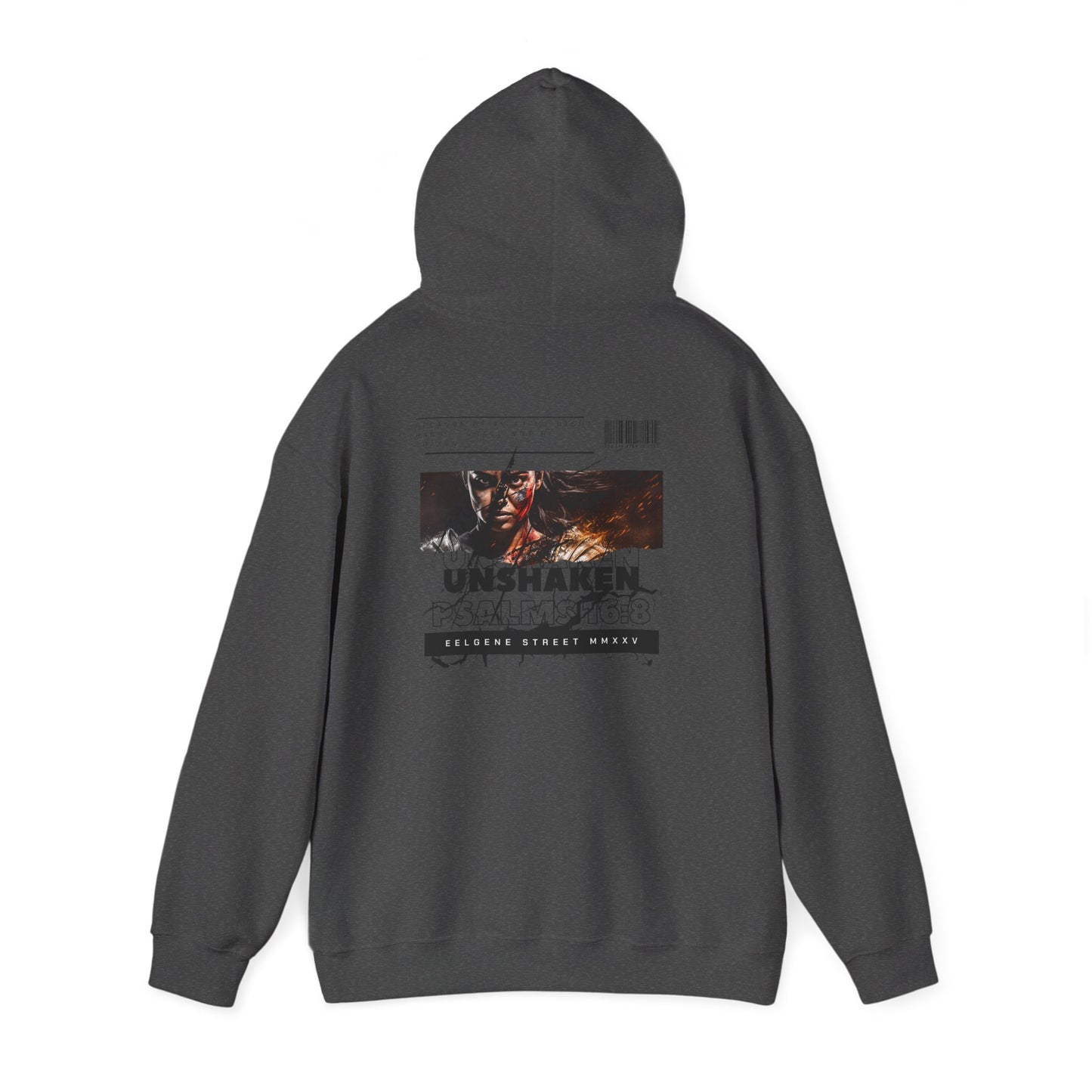 Unshaken Hoodie — Psalms 16:8 Christian Women's Faith Sweatshirt