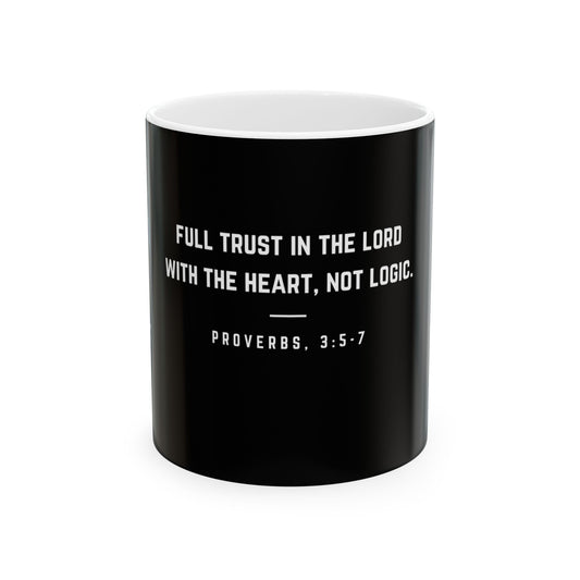 Inspirational Mug - Proverbs 3:5-7 Design