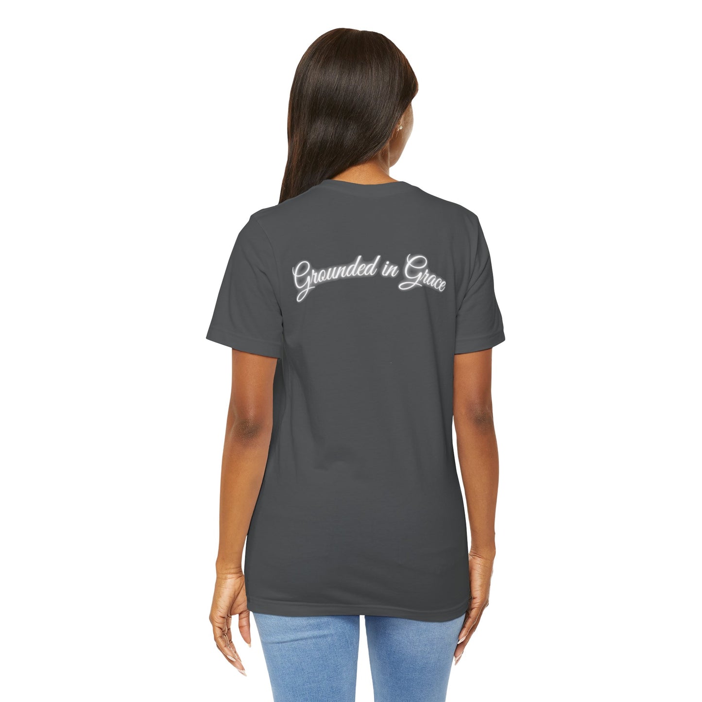 Unisex Tee - Unshaken in God's Presence Inspired by Psalms 16:8 - Women